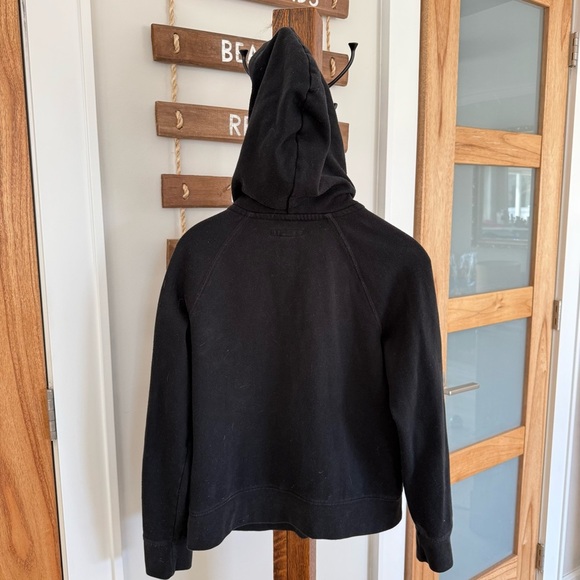 Y2K Aeropostale Aero 1987 NYC Full-Zip Black Drawstring Hoodie Women Medium EUC - Picture 3 of 13